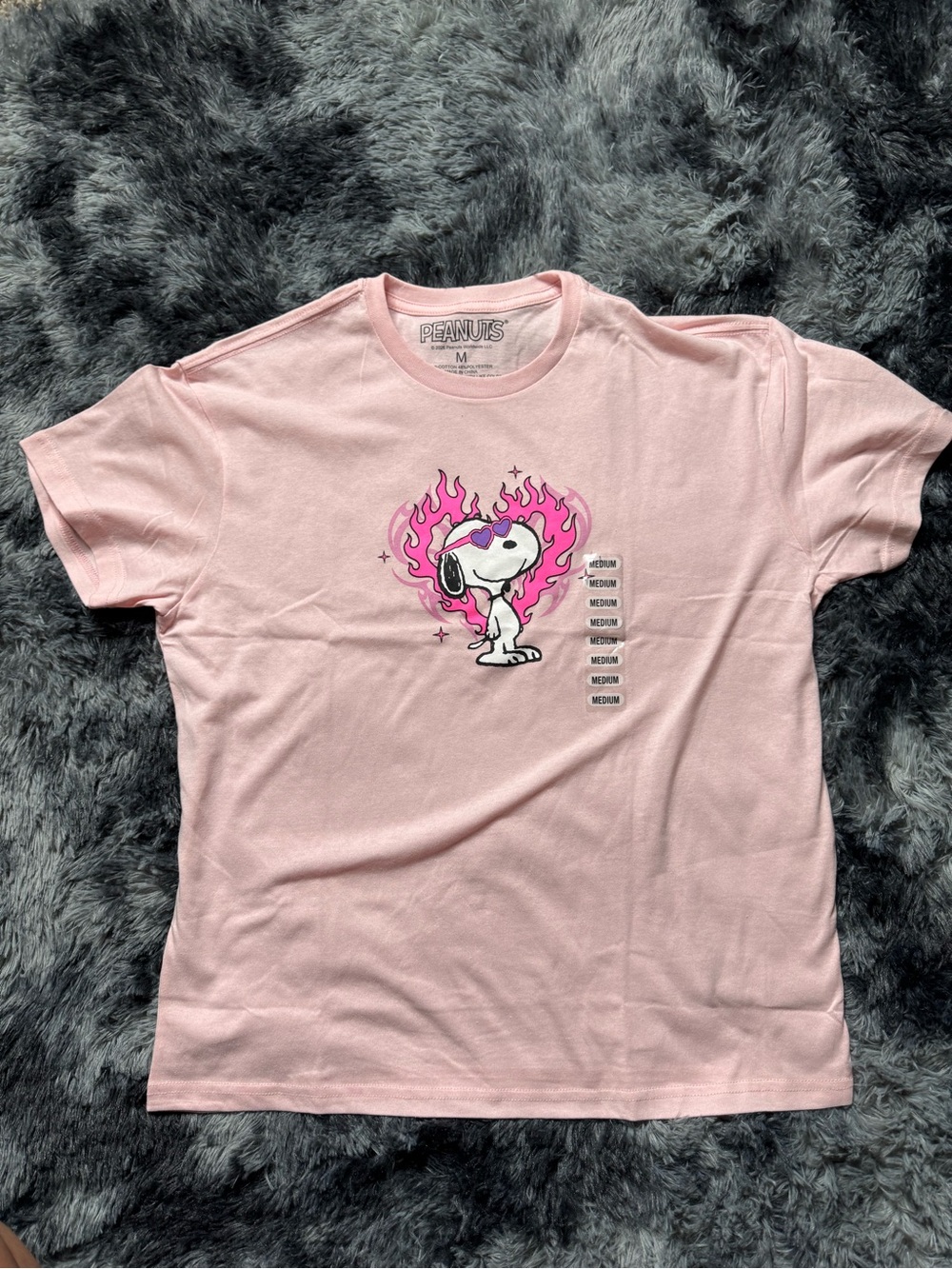 Classic Crew Neck T‑Shirt in Light Pink